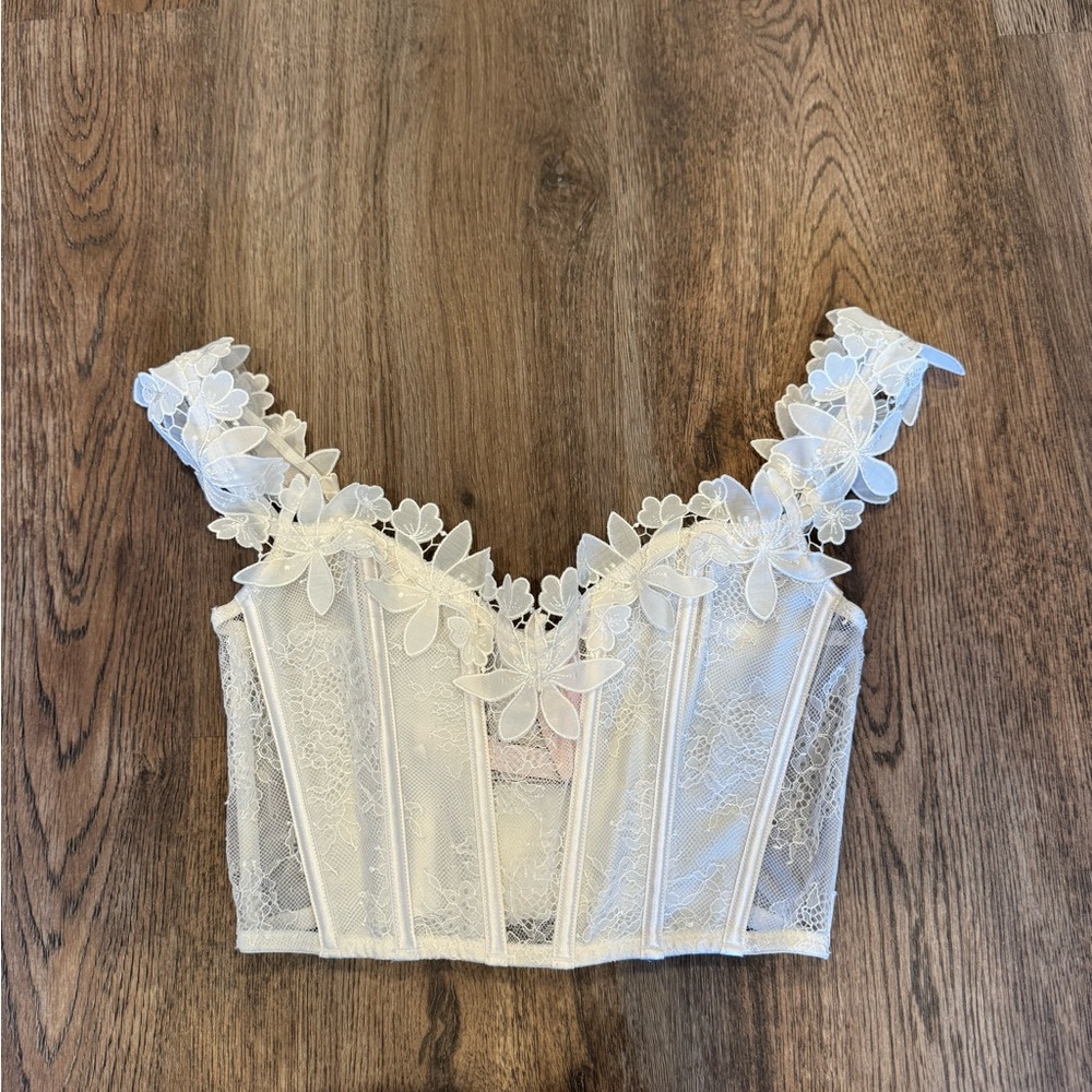 Victoria's Secret White Lace Camisole